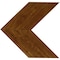 Ekena Millwork 14 3/4"W x 14"H x 3/4"D Vintage Farmhouse 5 1/2" Chevron, Barnwood Decor Collection, Weathered Brown DECR14X14X075CHVBR - alternate 3